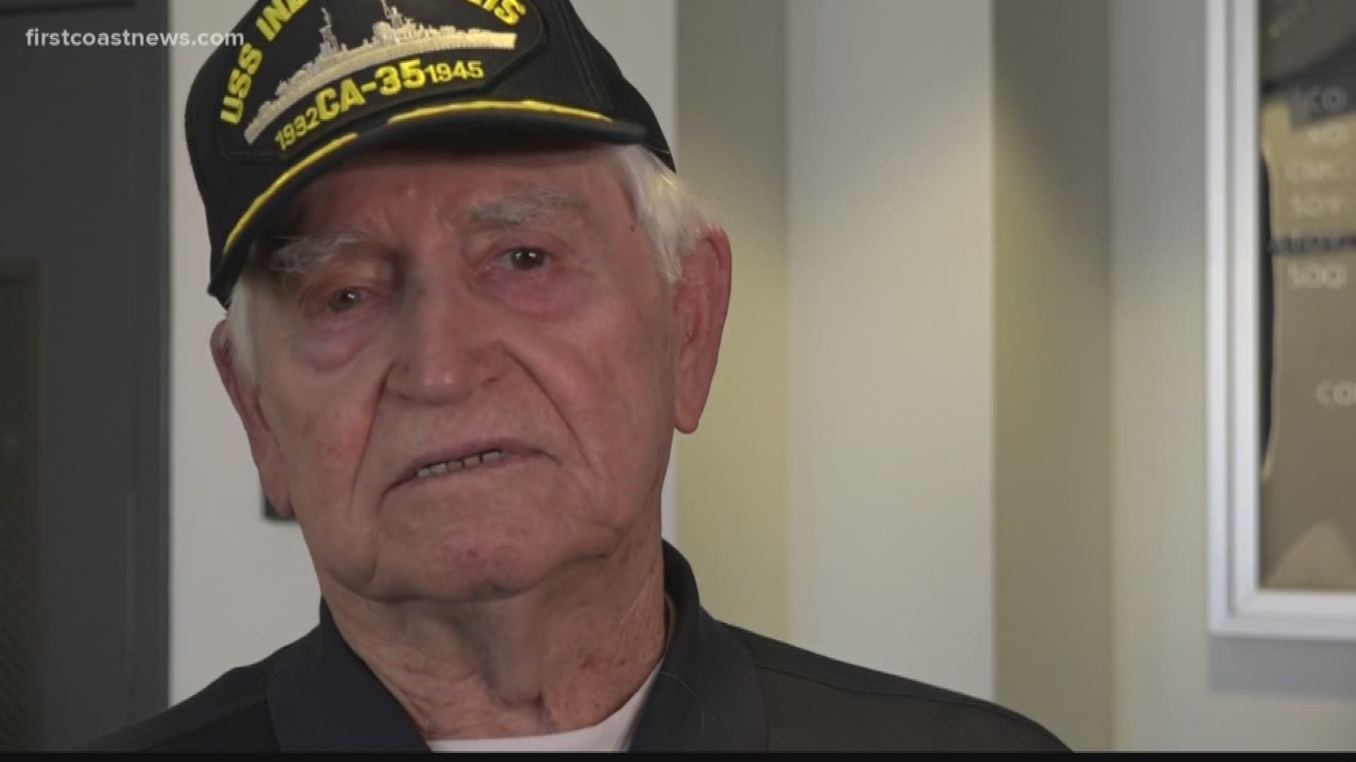 Three survivors from the USS Indianapolis recounted their near-death experiences in Jacksonville on Monday.