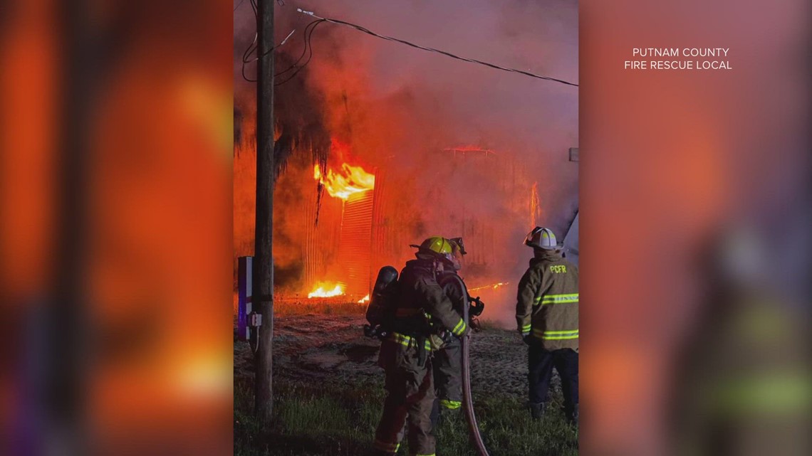 Putnam County Fire Rescue battles 3-alarm fire in Pomona Park ...