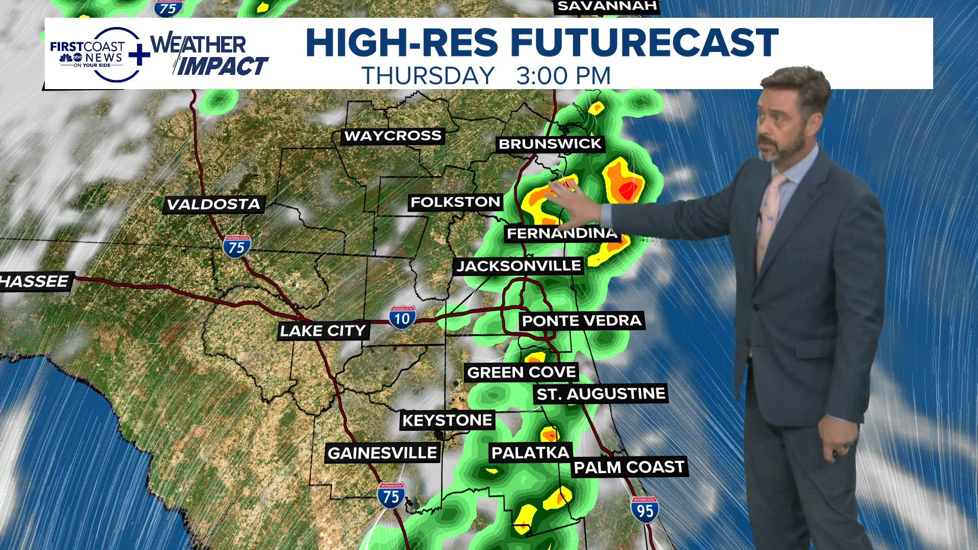 A return to sea breeze collisions and thunderstorms near the I-95