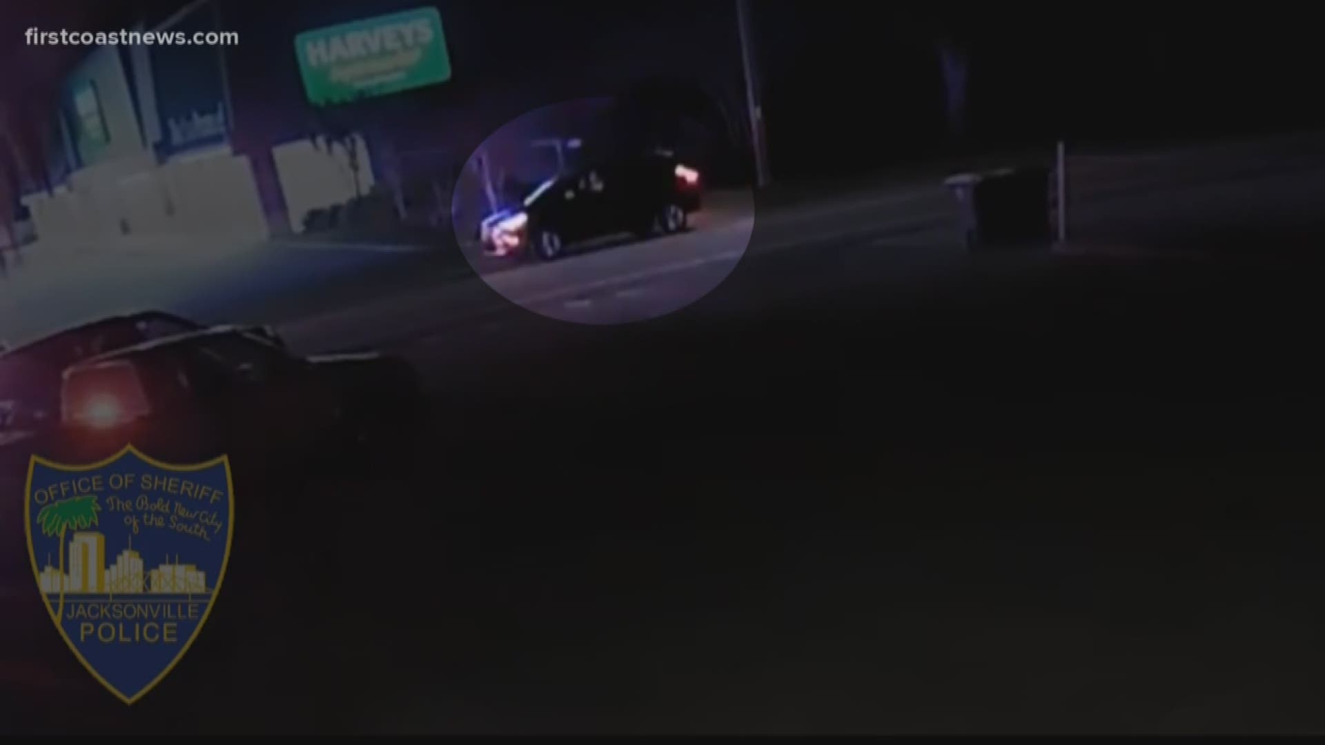 Police are trying to locate the person behind the wheel of the vehicle shown in this video.