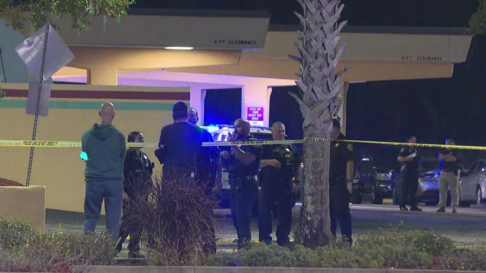 One person has been transported in critical condition from the Best Bet in Orange Park after a shooting somewhere on the property Wednesday.