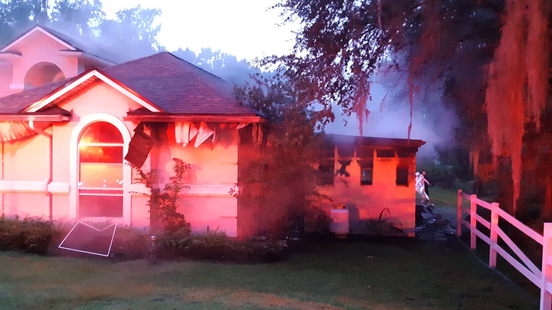 House catches fire in Virginia Village in Green Cove Springs
