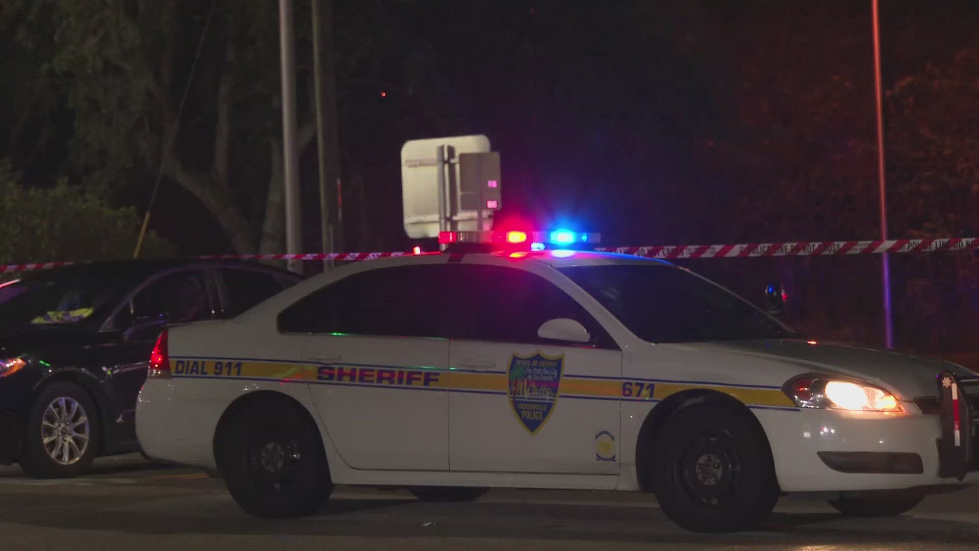 The Jacksonville Sheriff's Office says around 1:30 a.m. Saturday, officers responded to calls of gunfire on Bowden Road, just east of Interstate 95.