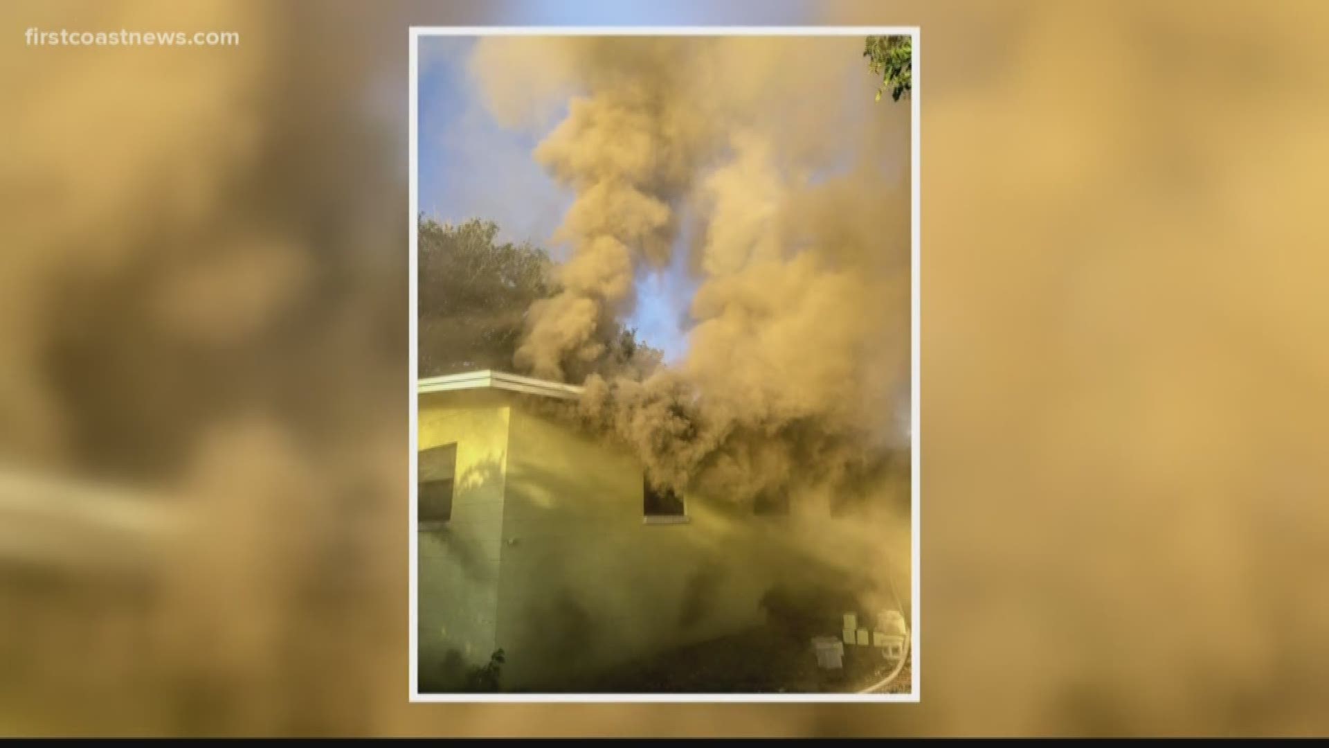 The Jacksonville Fire and Rescue Department tweeted that the fire happened on Burling Way, saying that its crews were assisting Jacksonville Beach Fire Department