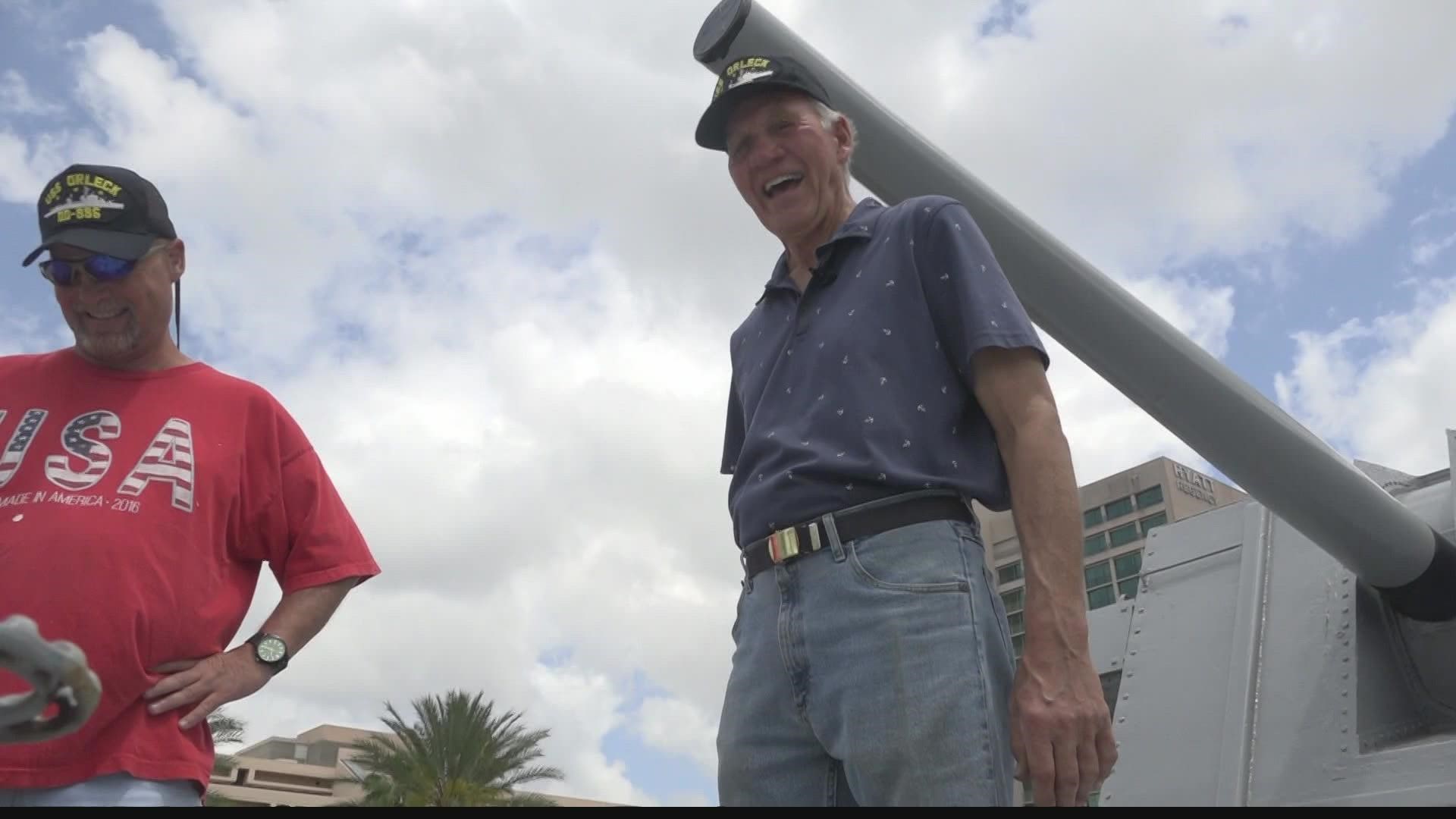 A former ship superintendent of the USS Orleck is in Jacksonville, helping to make repairs to the Destroyer so it can become a museum ship.