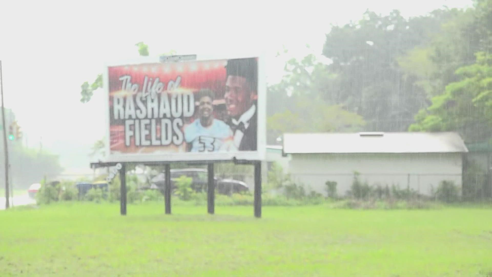 Rashaud Fields was shot just hours after his graduation in may.