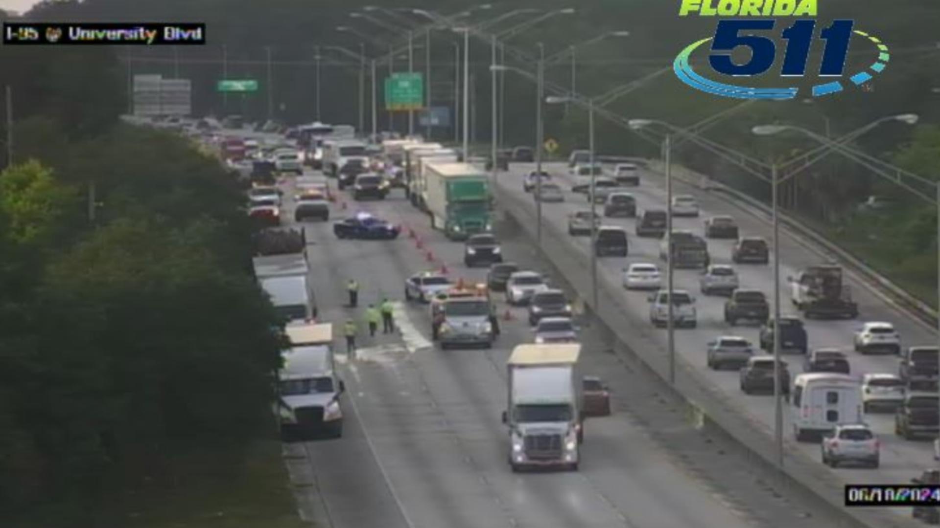 FDOT: Crash on I-95 at University Blvd. closes northbound lanes ...