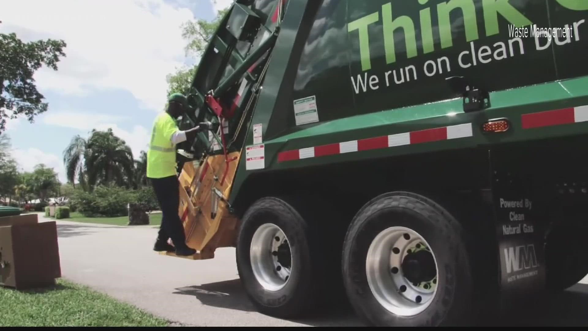 Curbside trash pickup delays spreading due to driver shortage