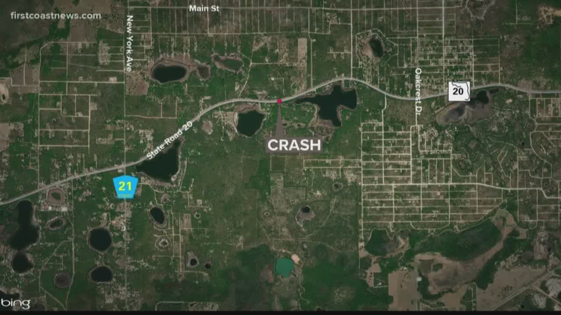 A fatal head-on crash in Putnam County shut down State Road-20 for hours Sunday, according to the Florida Highway Patrol crash map.