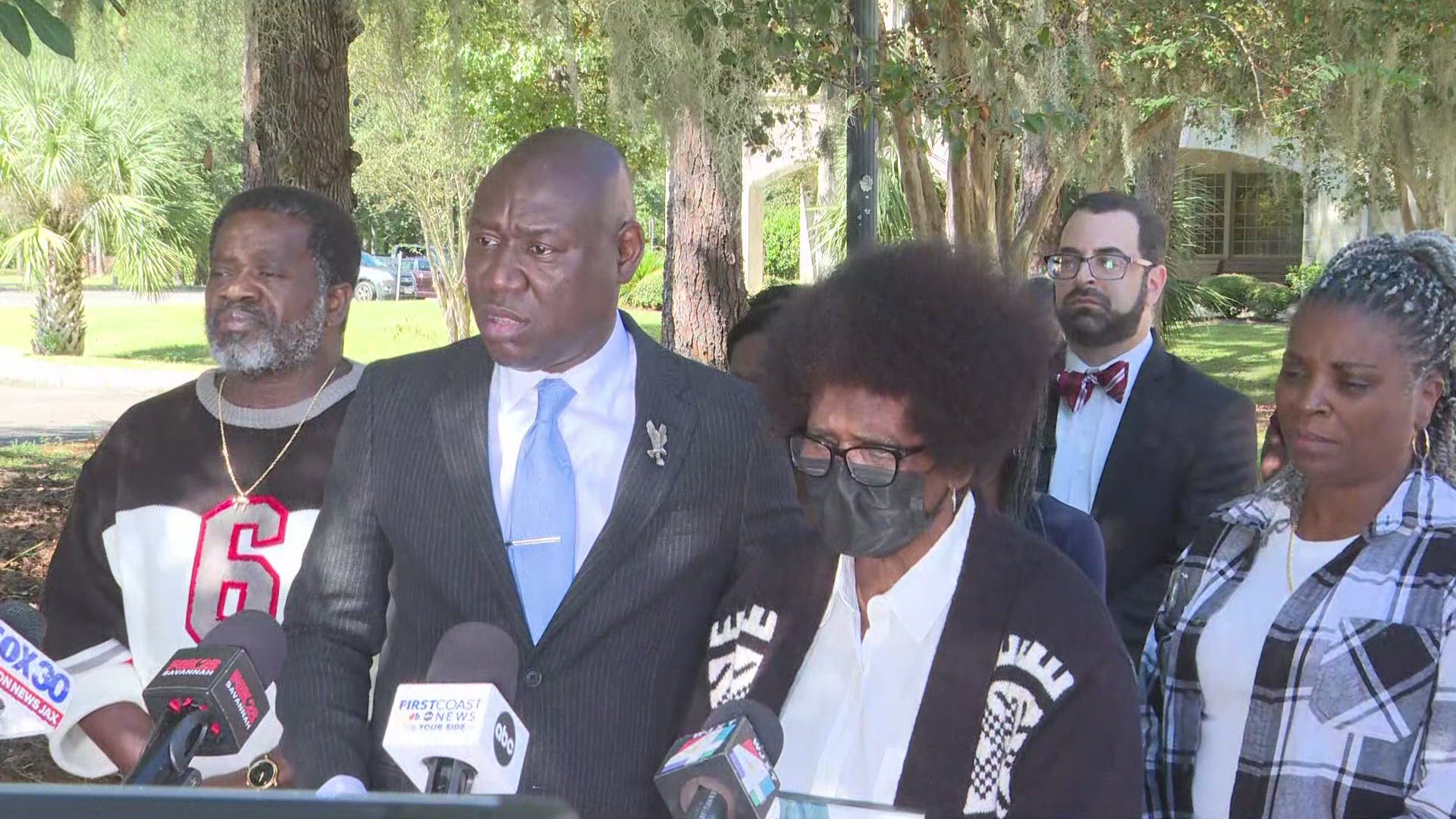 The family of Leonard Cure, 53, stood alongside Civil Rights Attorney Ben Crump Wednesday calling for justice after Cure was shot and killed during a traffic stop.