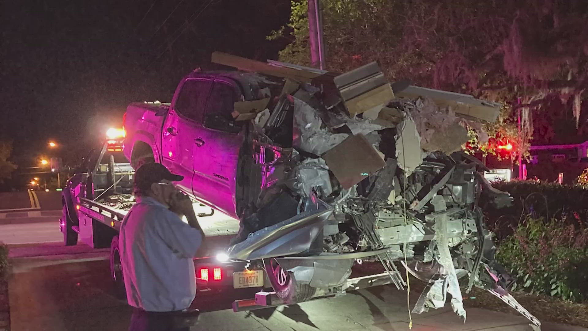 A Fernandina Beach family is urging safety upgrades at a crash-prone intersection near their home, where cars have crashed multiple times since 2016.
