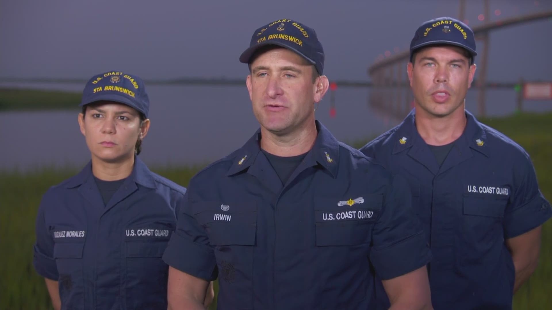 Senior Chief Justin Irwin with the U.S Coast Guard talks about the rescue of over two dozen crewmembers and how the South Georgia community came together to show support. #GMA