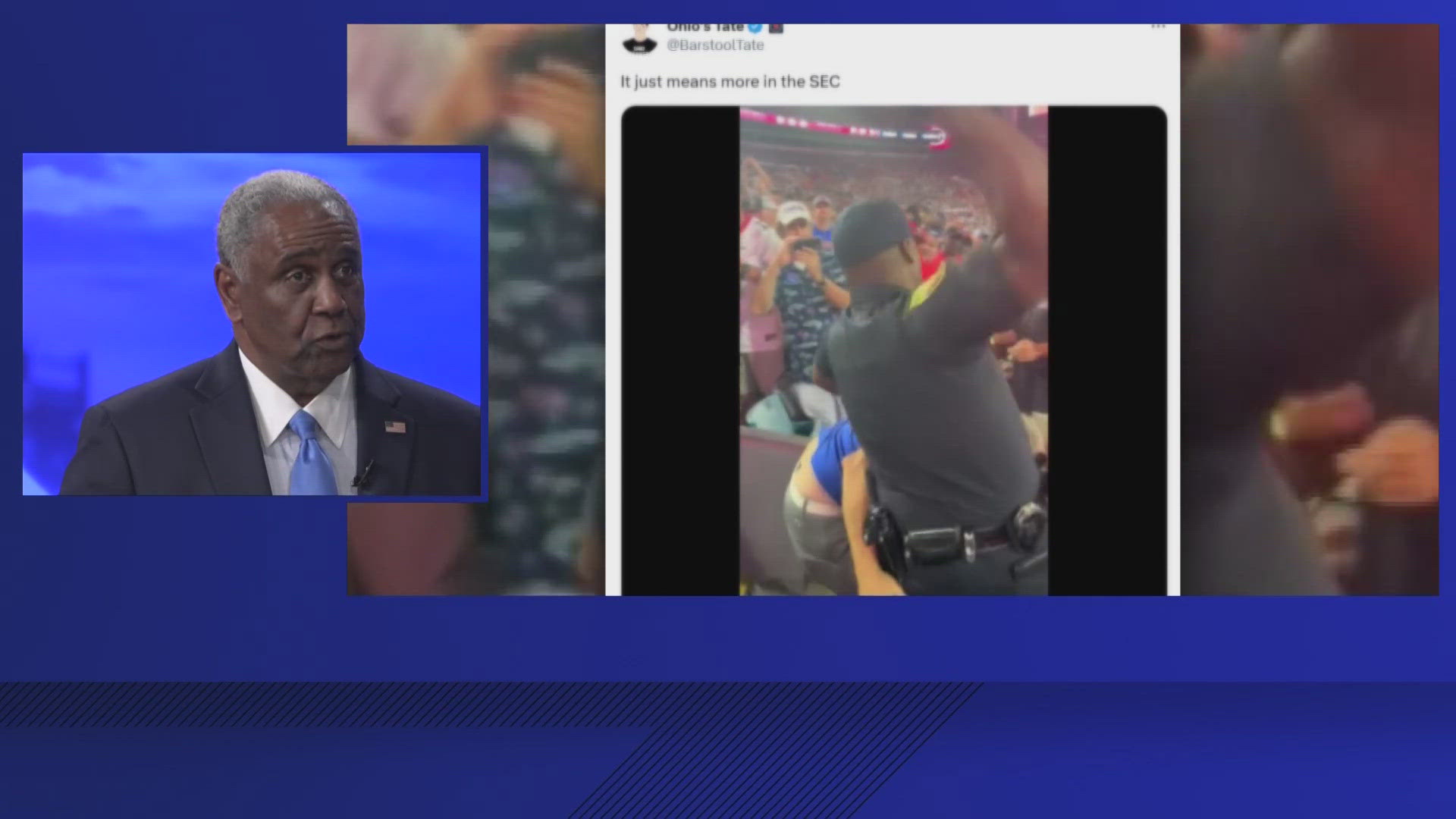 First Coast News Crime and Safety Expert Ken Jefferson breaks down the now-viral videos showing officers punching fans at Saturday's Georgia-Florida game.