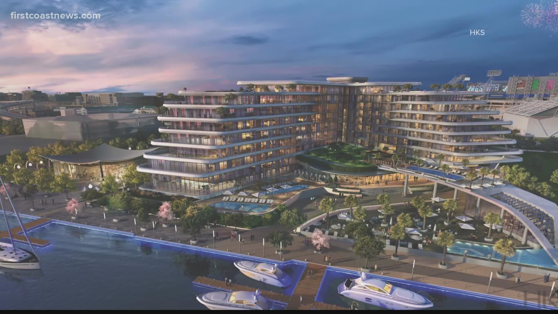 The development would include a luxury hotel, condos and a six-story office building.