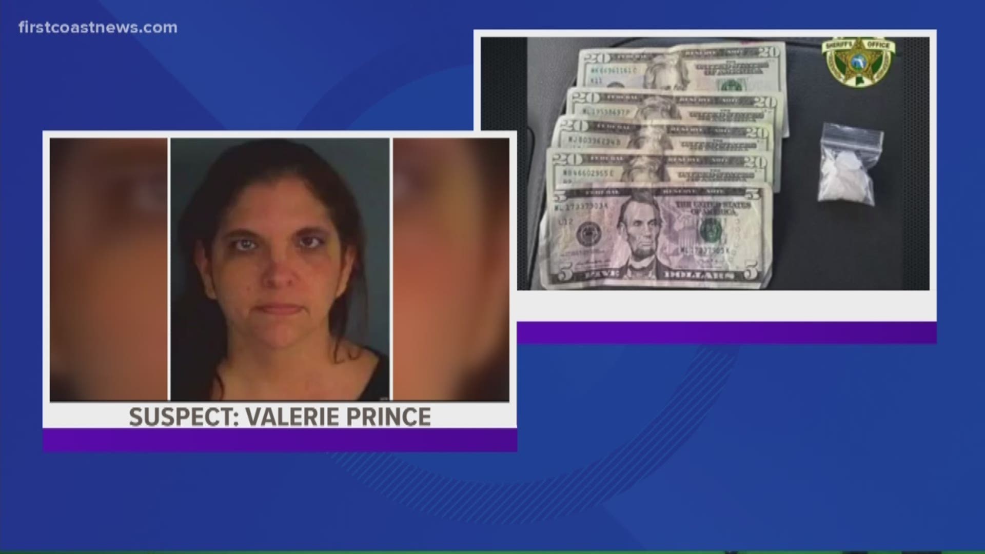 Deputies said Valerie Lee Prince agreed to buy an eight ball of methamphetamine for $85 from an undercover officer, according to a Friday release.