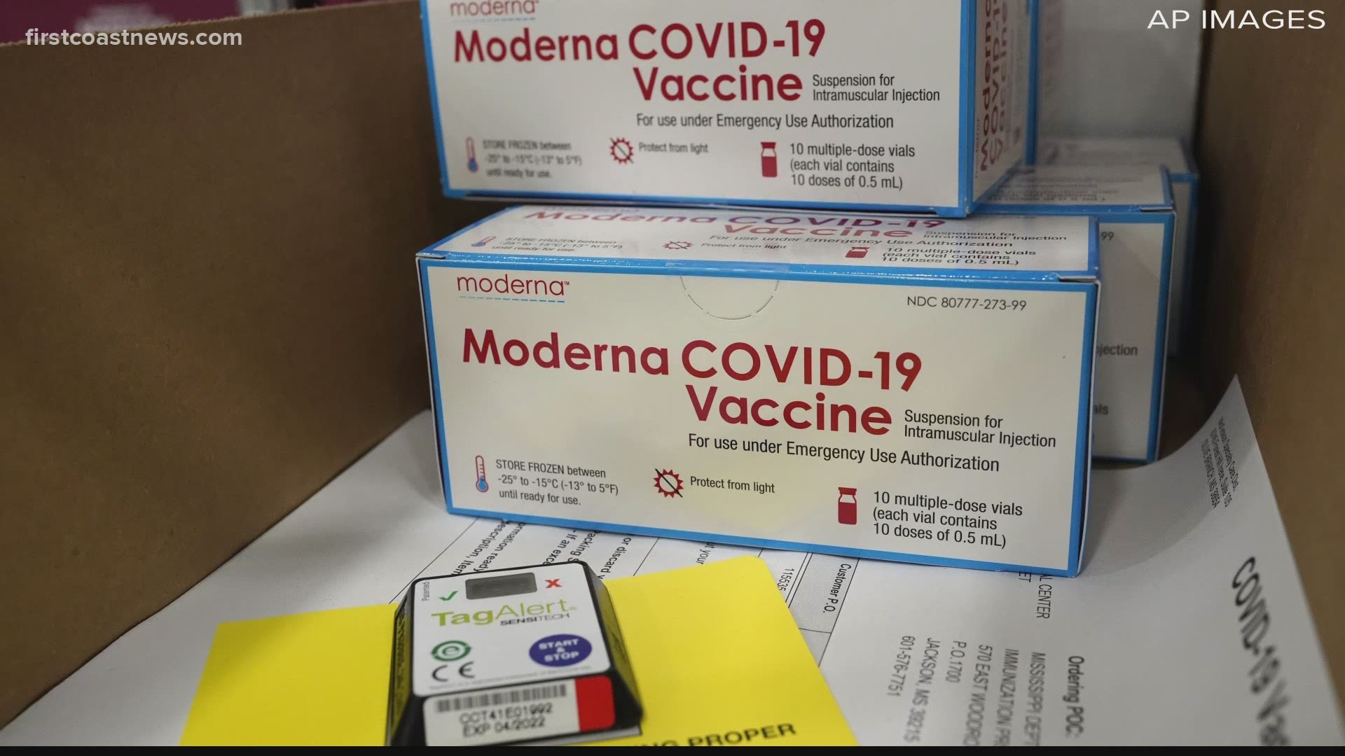 Doses of the Moderna COVID-19 vaccine will go to 173 hospitals in Florida, including a dozen on the First Coast and in Gainesville.