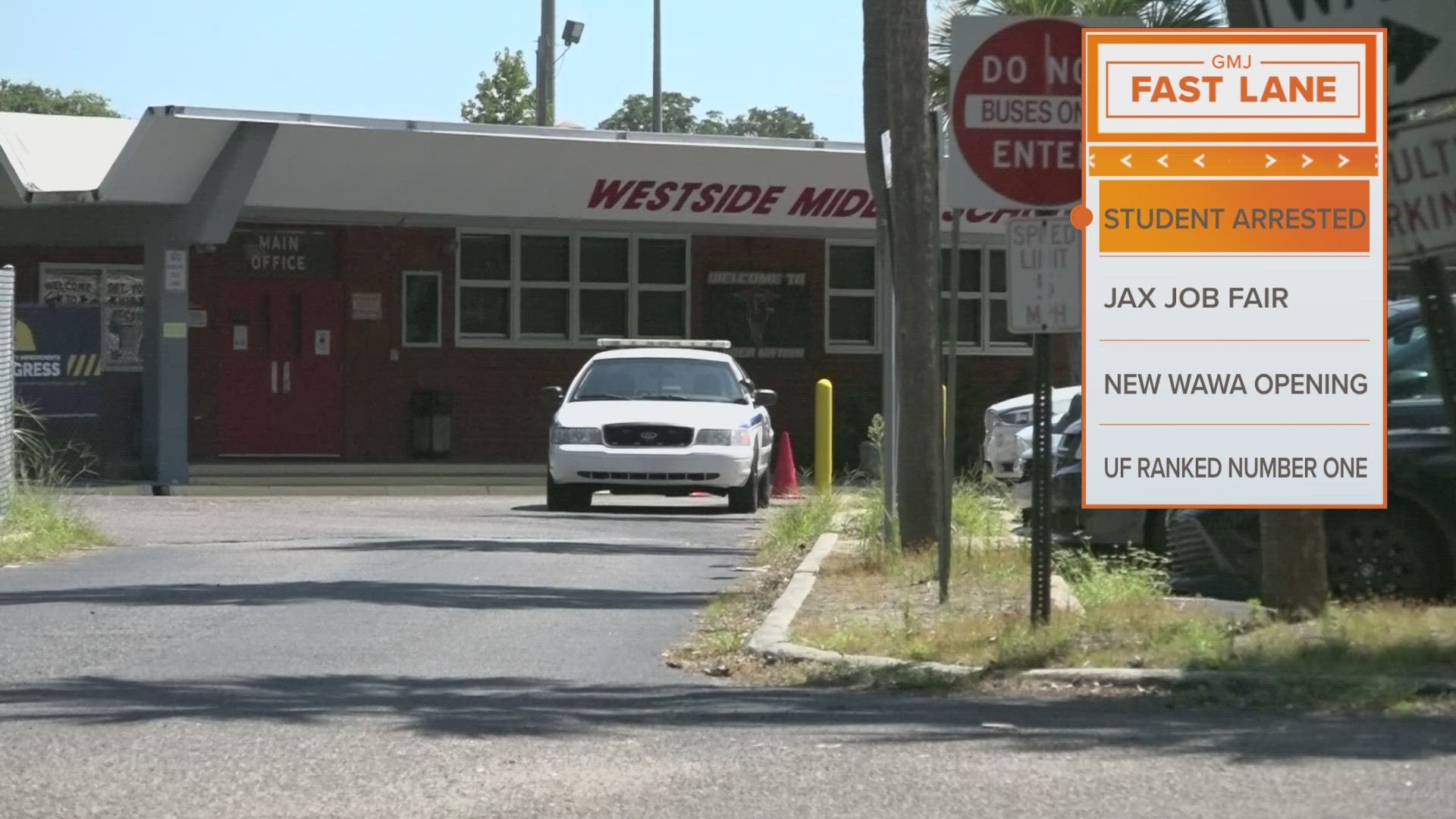 Westside Middle School Principal David Errico says the school "safely confiscated" the handgun that was in a student's backpack without incident.