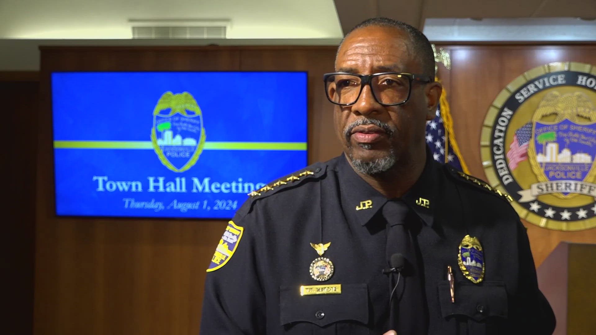 Thursday marks the first of six town halls with the Jacksonville Sheriff's Office, as Sheriff T.K Waters and the district commander will attend each of the meetings.