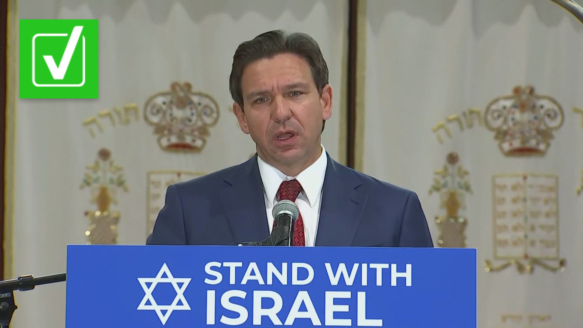 Governor Ron DeSantis said he sent weapons to Israel to support the war effort. That is legal for a governor to do, so long as they have federal authorizations.