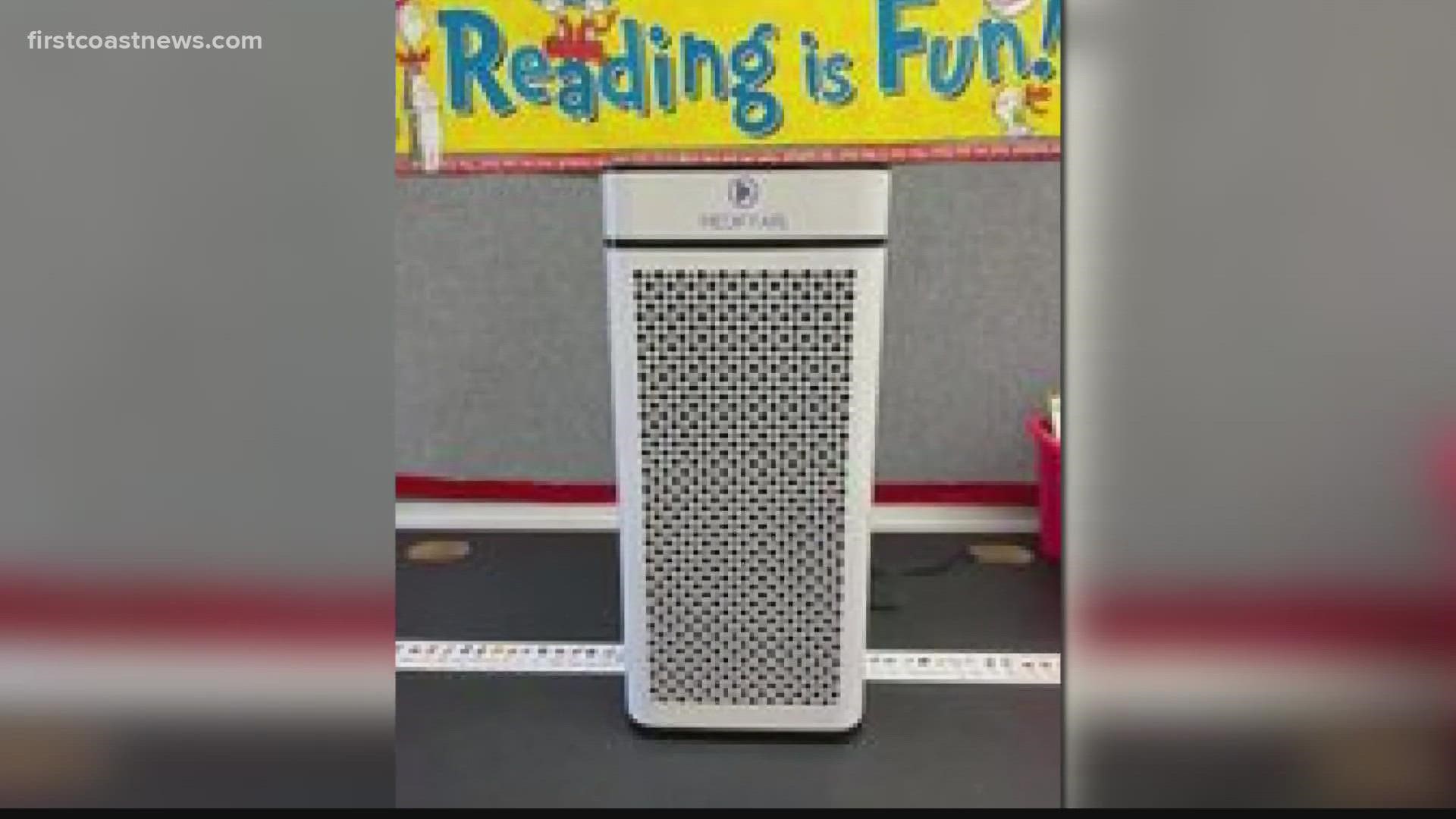 Parents are donating to have the air purifiers in the classroom.