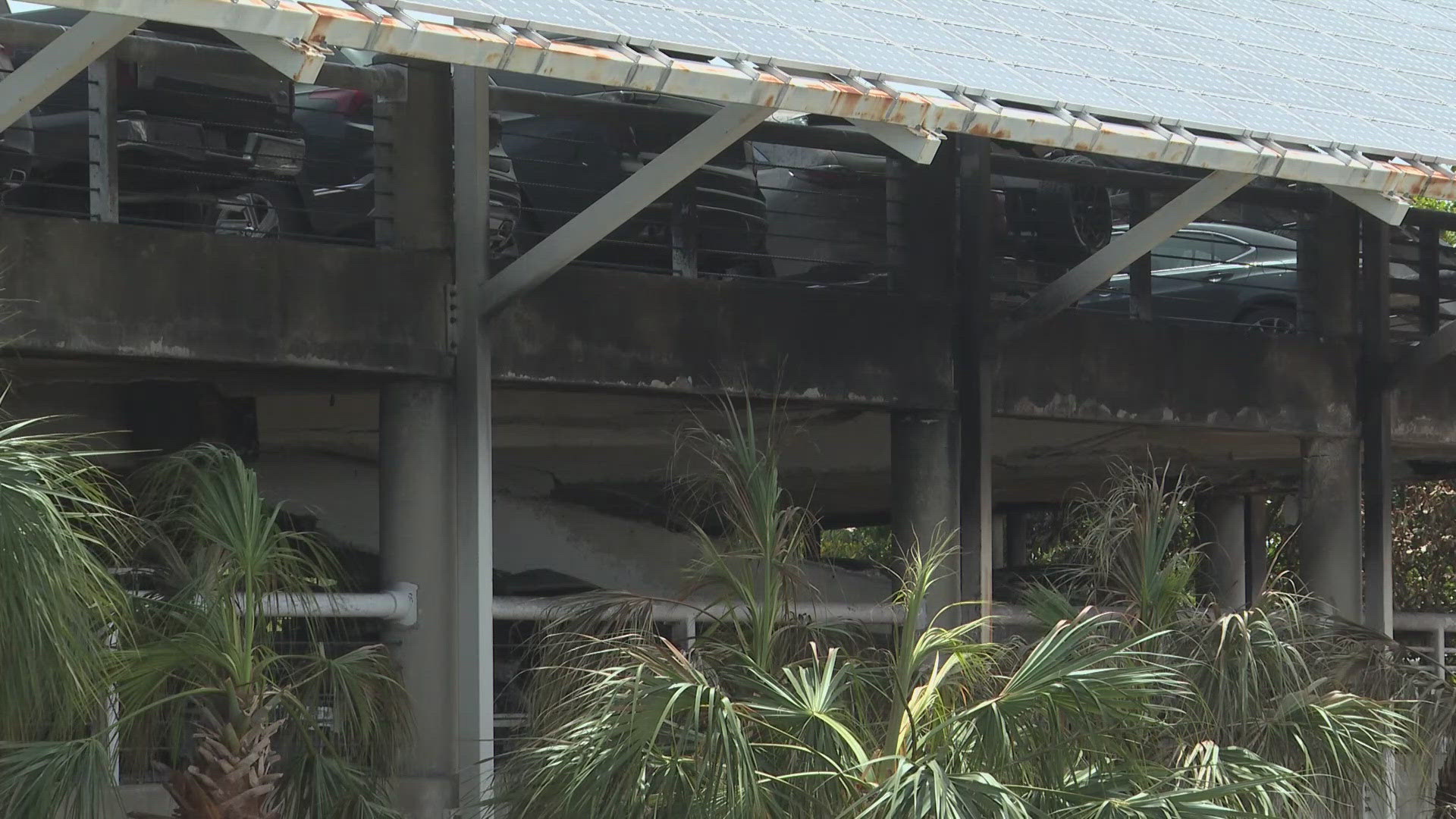 Members of the Jacksonville Aviation Authority Board said around 600 parking spaces are closed indefinitely after the massive fire Friday.