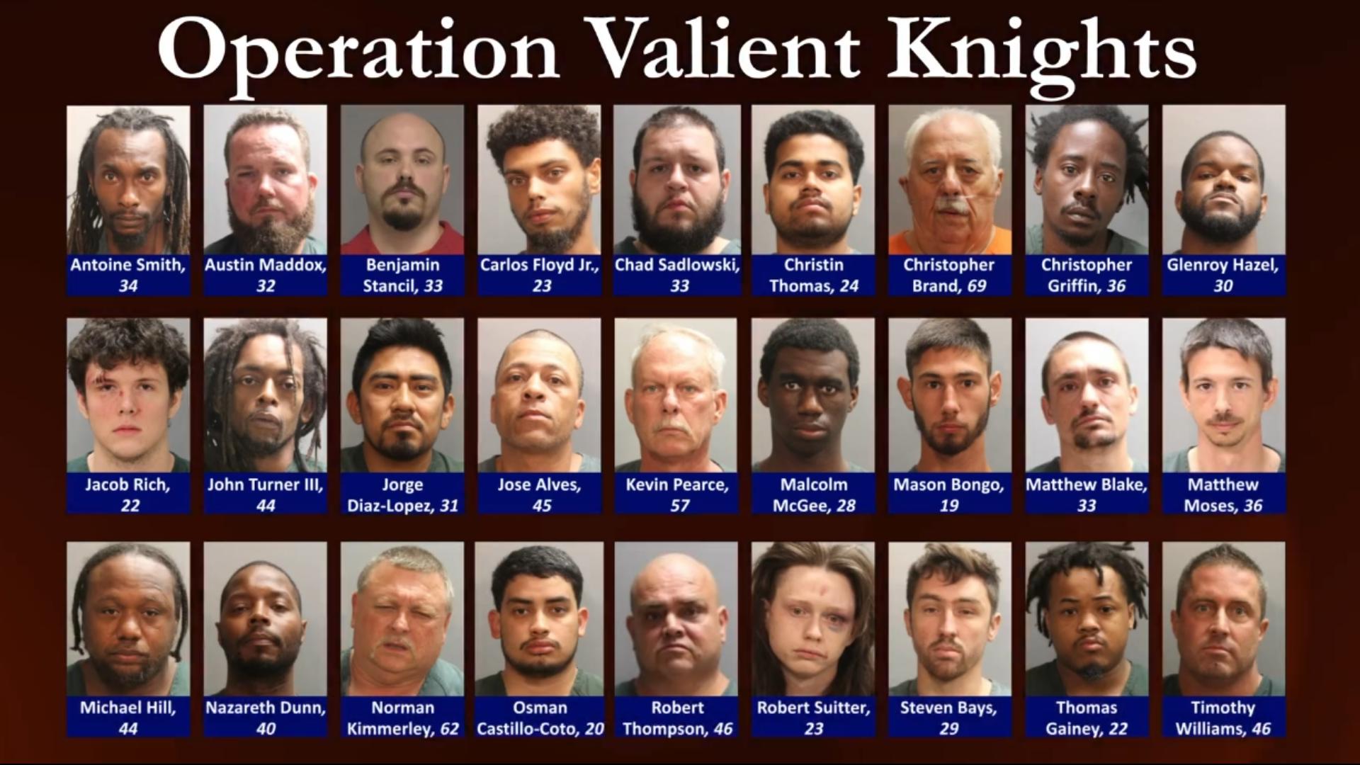Sheriff T.K. Waters said the 27 men arrested "solicited sexual activity and committed to engaging in sex acts with purported minors at pre-arranged locations."