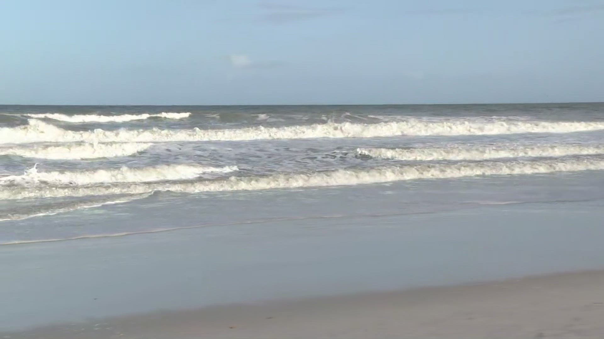 Jacksonville Beach Ocean Rescue said the woman was taken to the hospital in critical condition Wednesday afternoon.