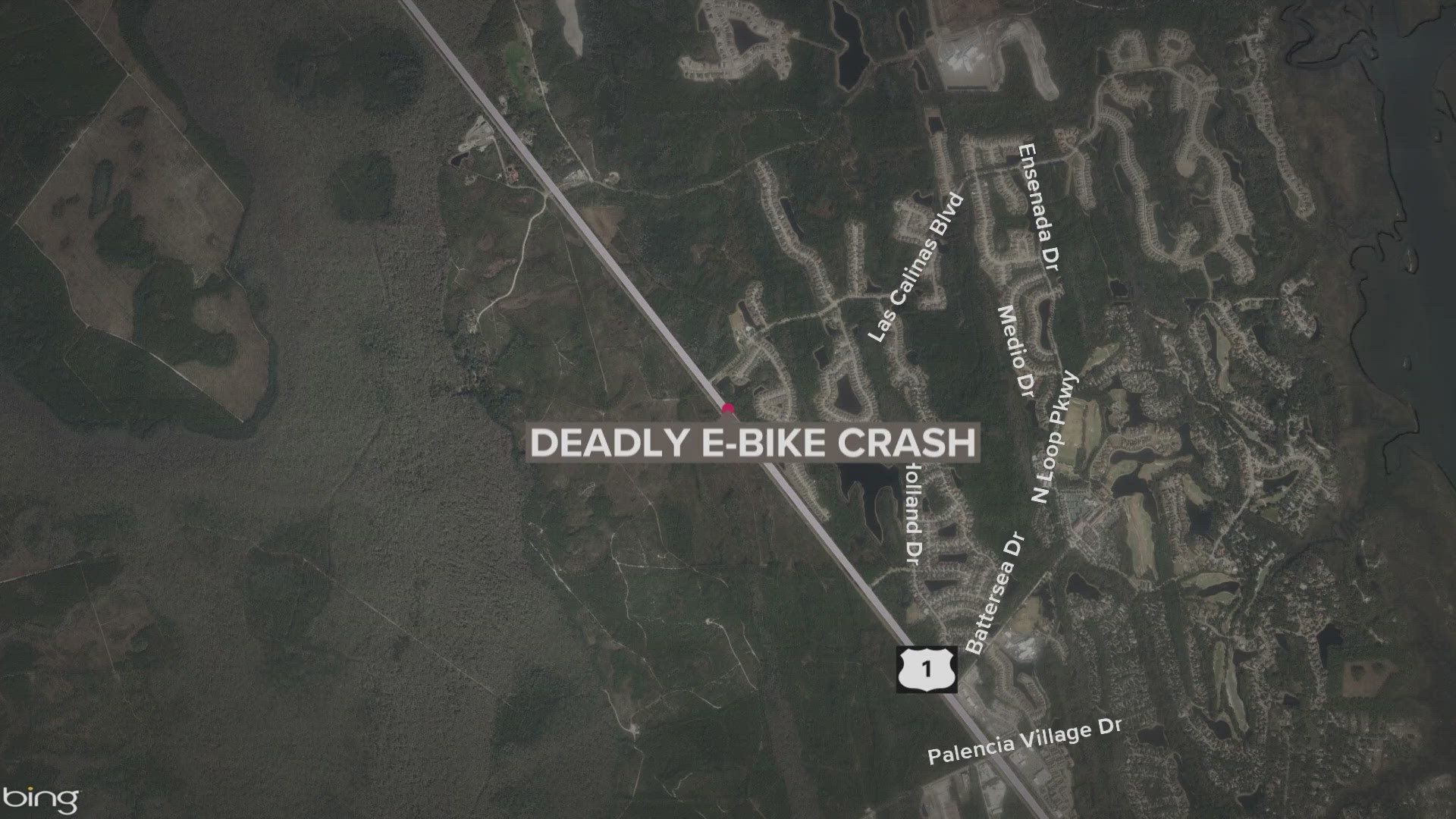 Florida Highway Patrol said the man was riding an e-bike south in a northbound lane on U.S. 1 when he was hit by an SUV that was traveling north.