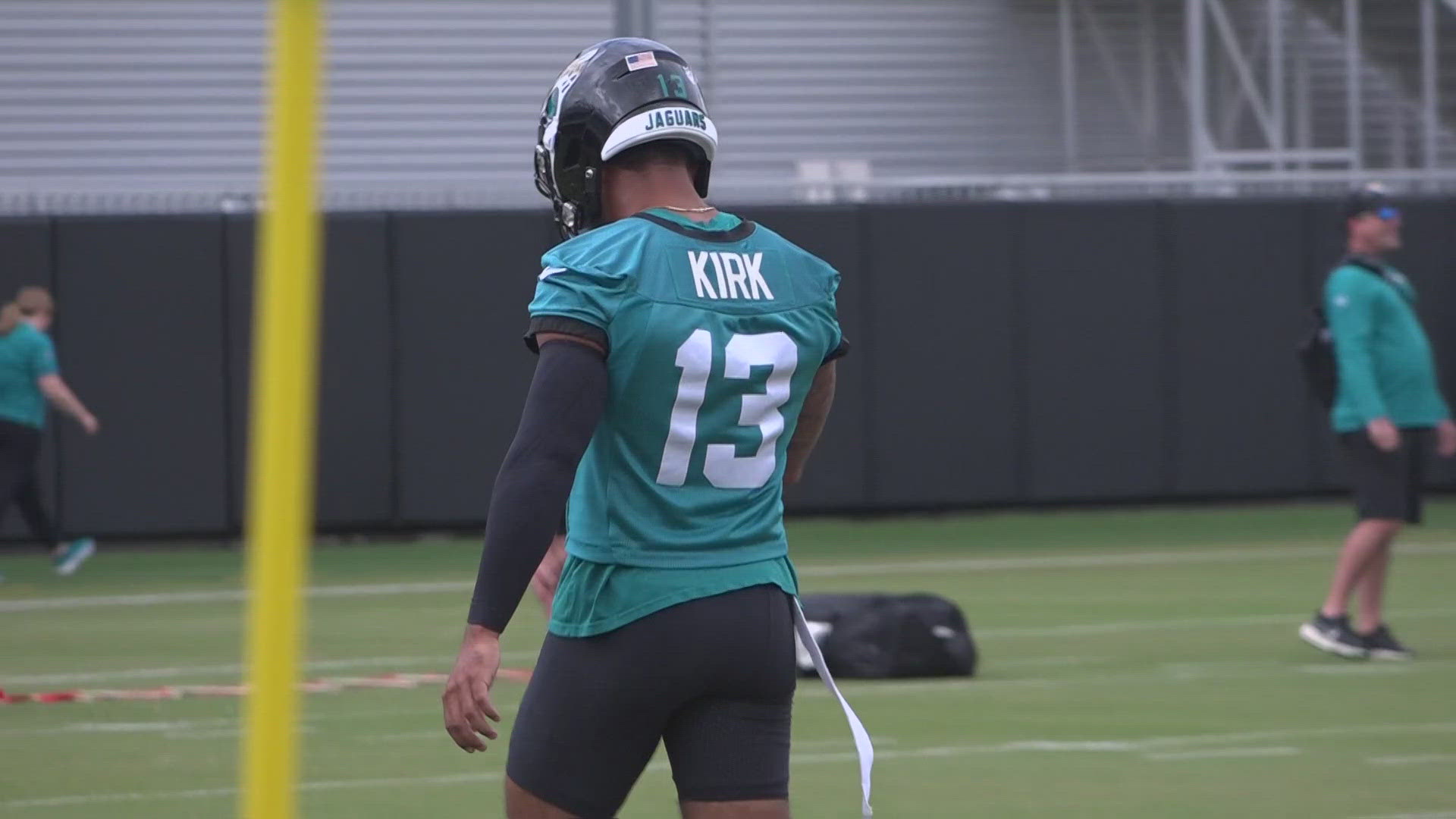 Kirk returns to the field after missing the last five games of the 2023 regular season with a core muscle injury.