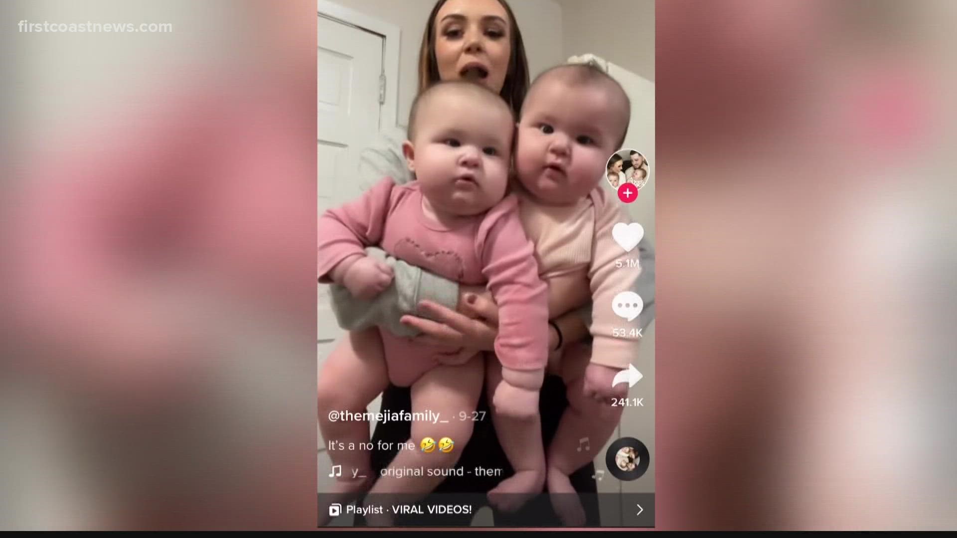 "The Tiny Mom" and her not-so-tiny babies are going TikTok famous.