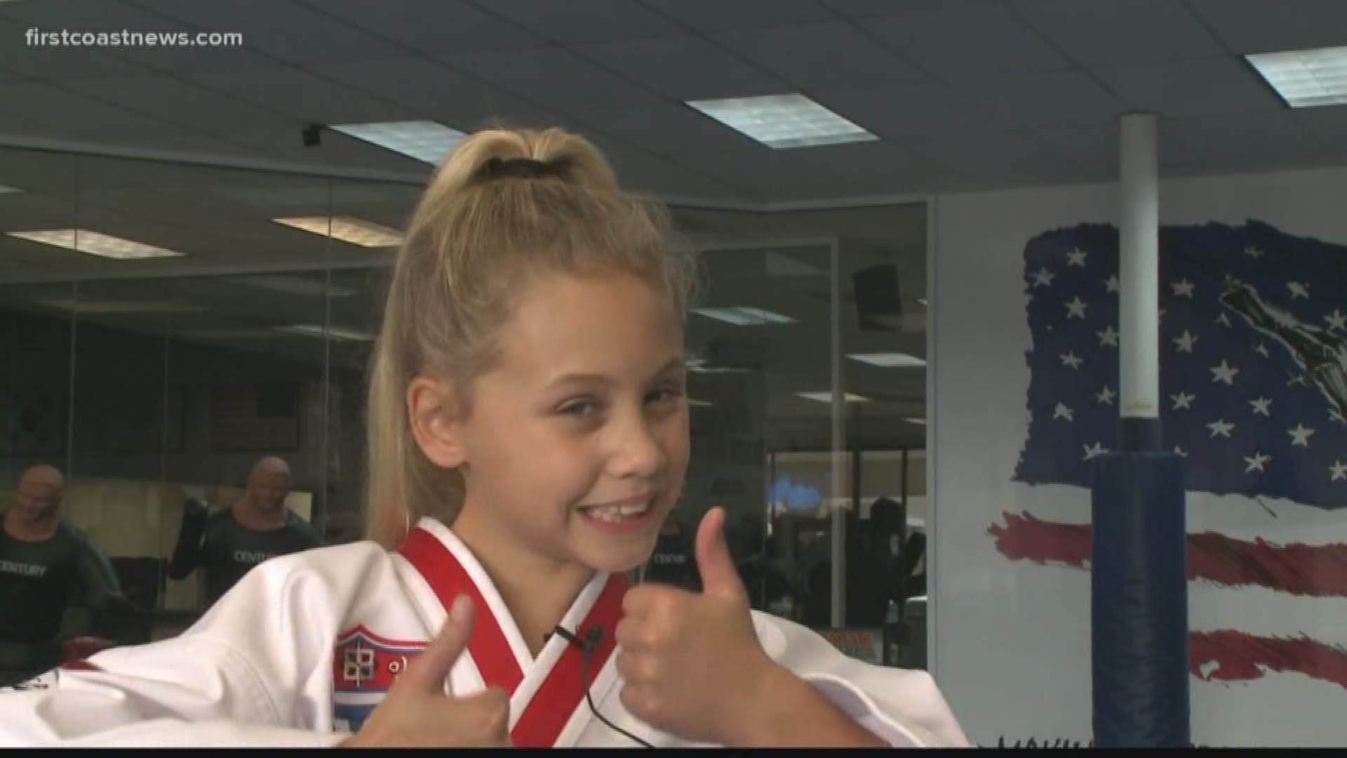 Hannah is preparing for Orlando's national taekwondo competition right here on the First Coast.