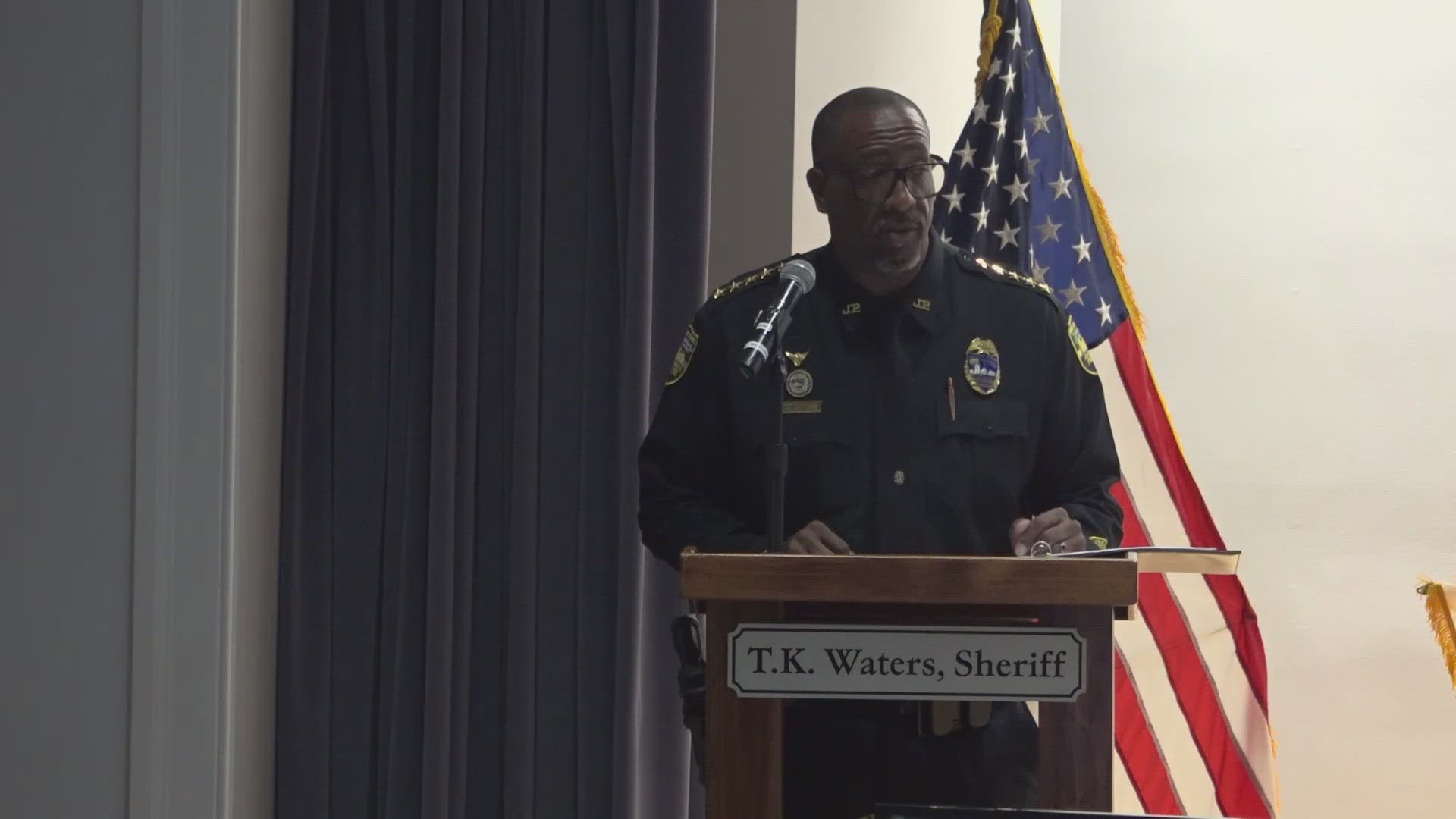 The sheriff unveiled JSO's new crime map at the beginning of the forum.