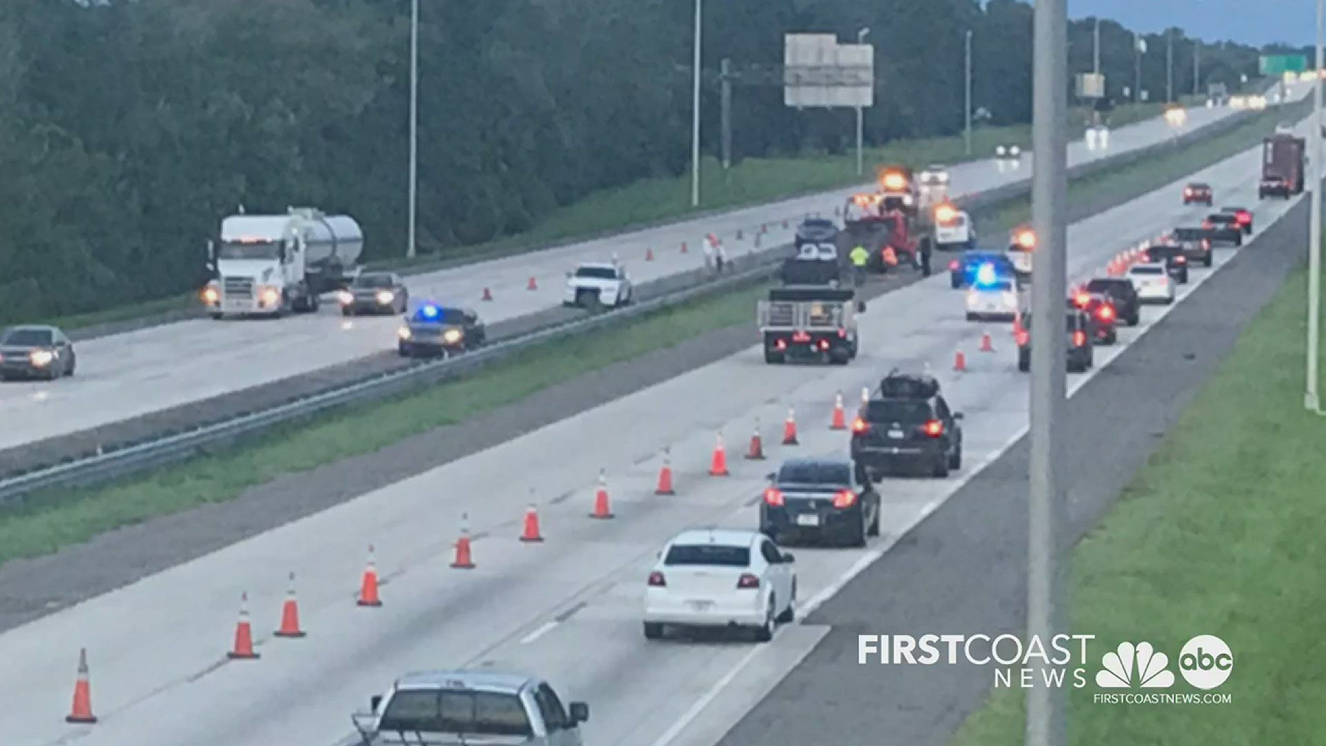 The Jacksonville Sheriff's Office is conducting a death investigation on the Northside at Dunn Avenue and Interstate-95.