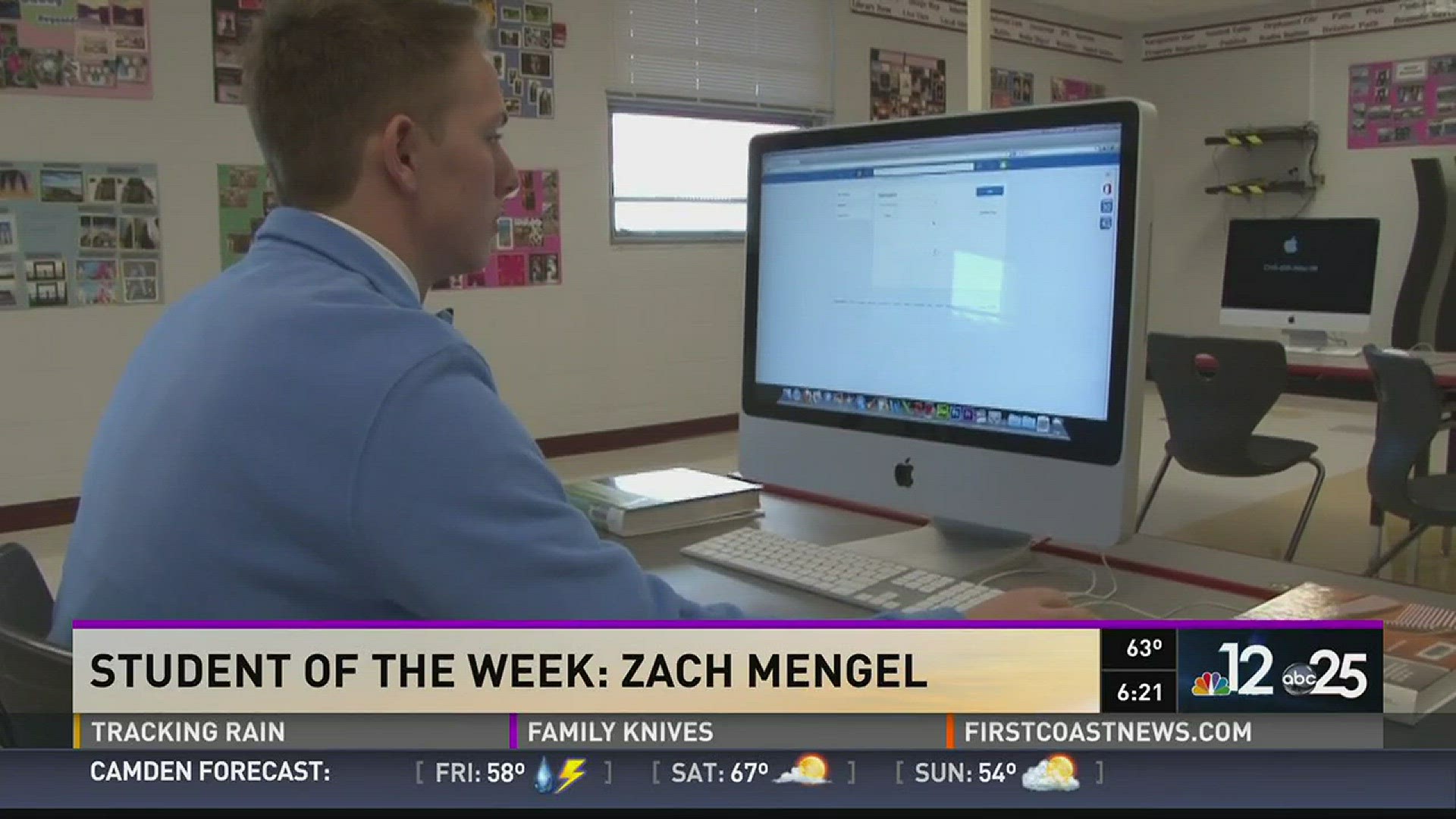 Zach Mengel is the student of the week.