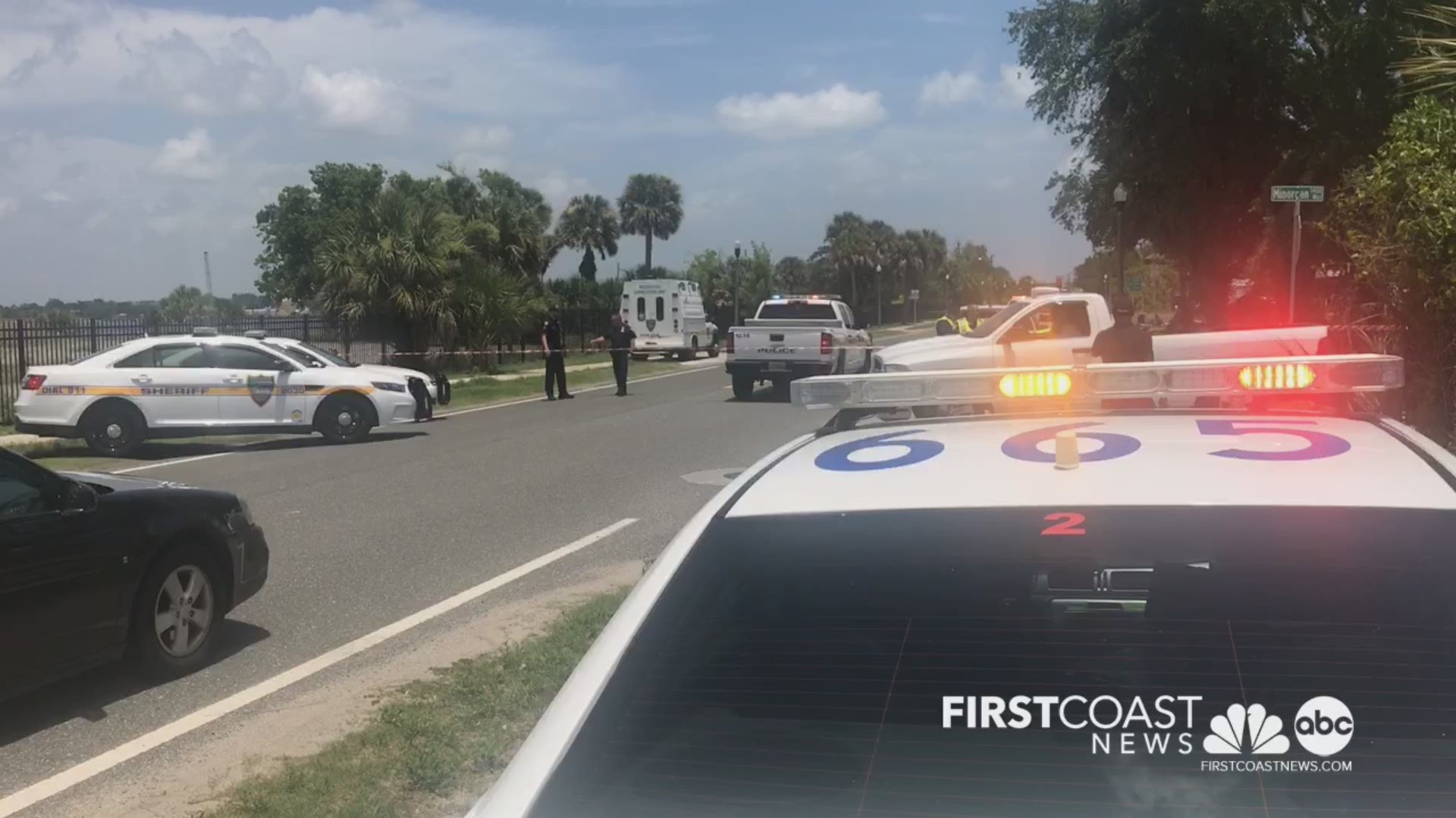 Police said that a woman was exiting a JTA bus on Pearl and Ocean Street when she was caught by the bus and run over. She died from her injuries.