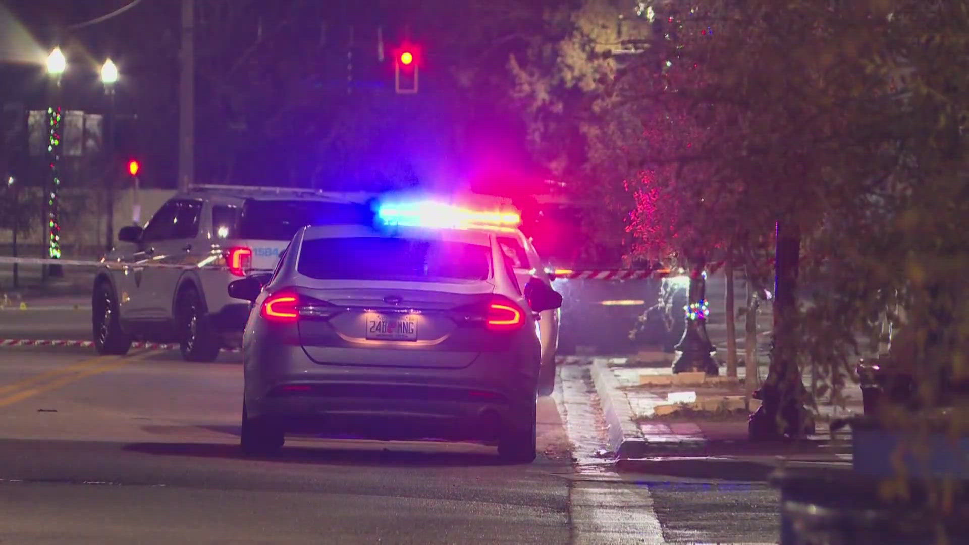 Four people were hospitalized after a shooting broke out during a party in Jacksonville.