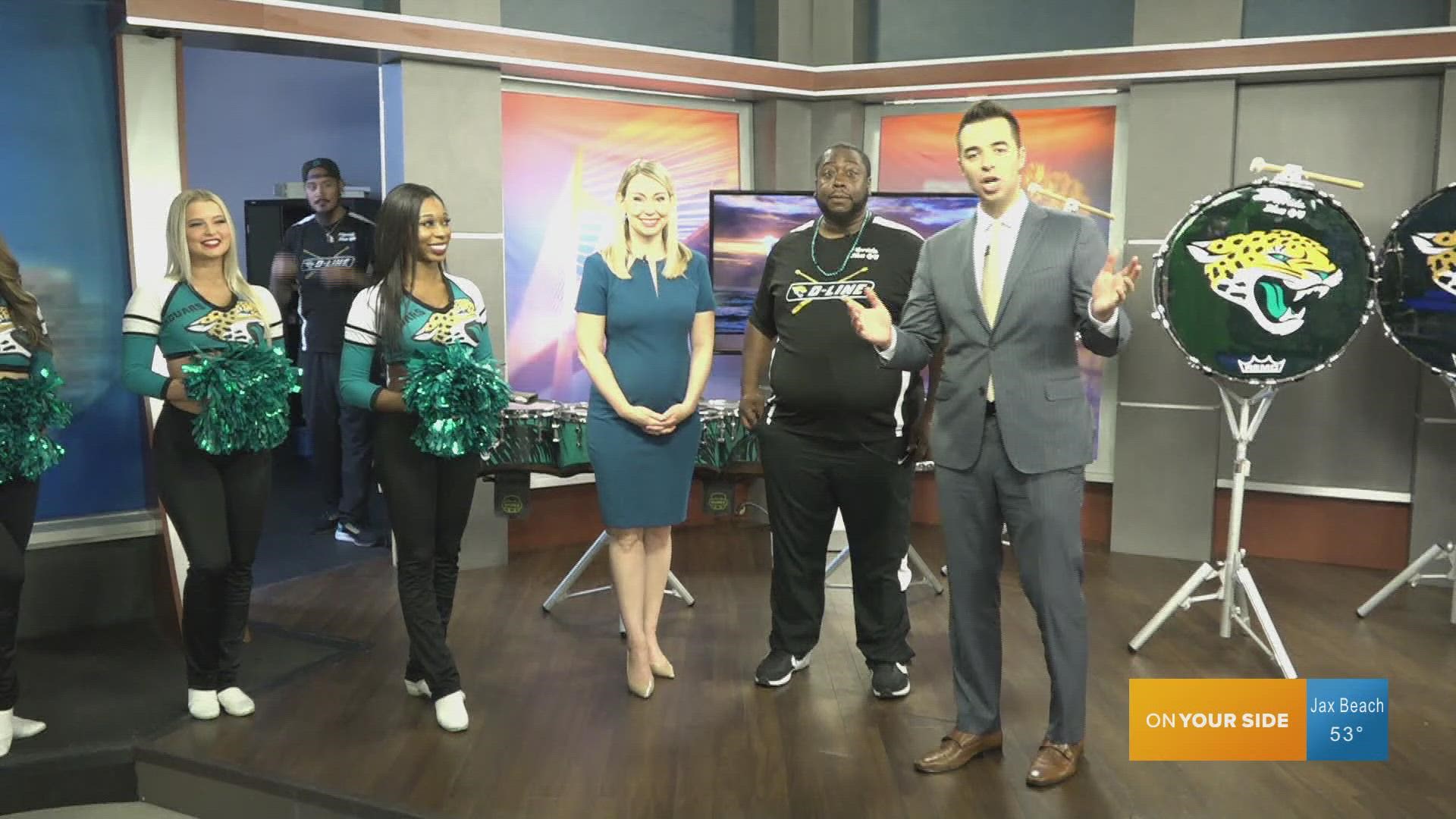 GMJ got in the mood for the Jags playoff game this morning as members of the D-line and ROAR joined the show.