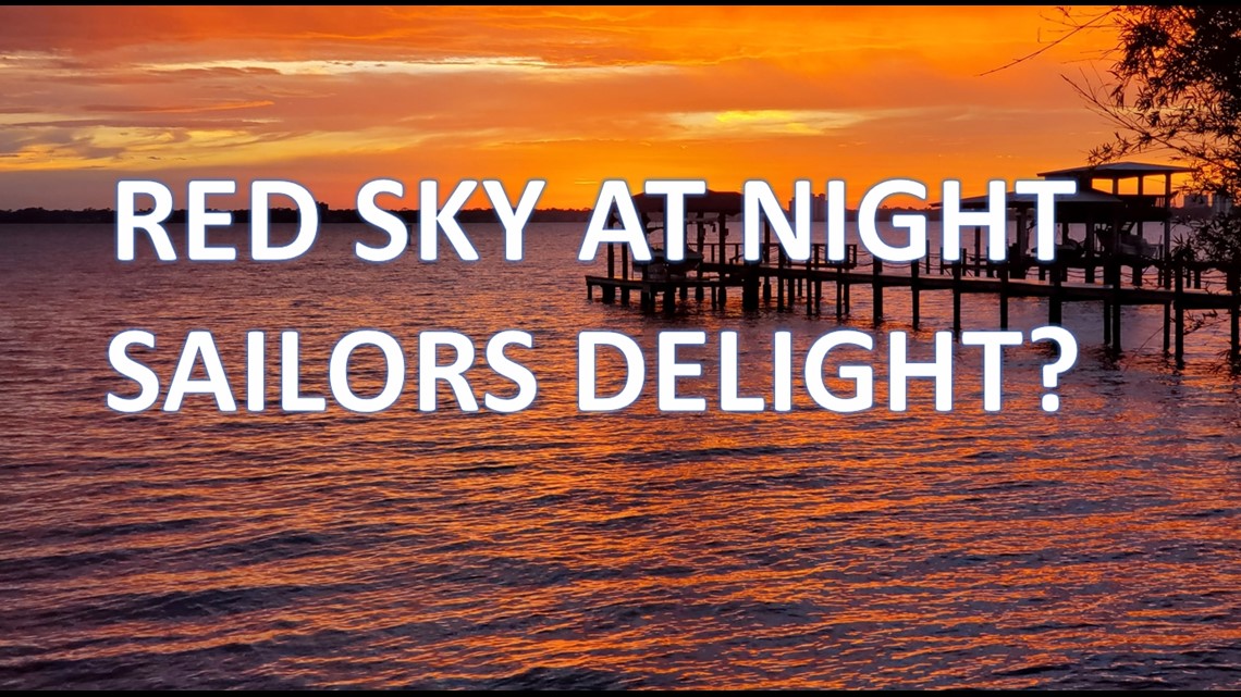 venstre Stige flydende Is red sky at night, sailors delight a true saying? | firstcoastnews.com
