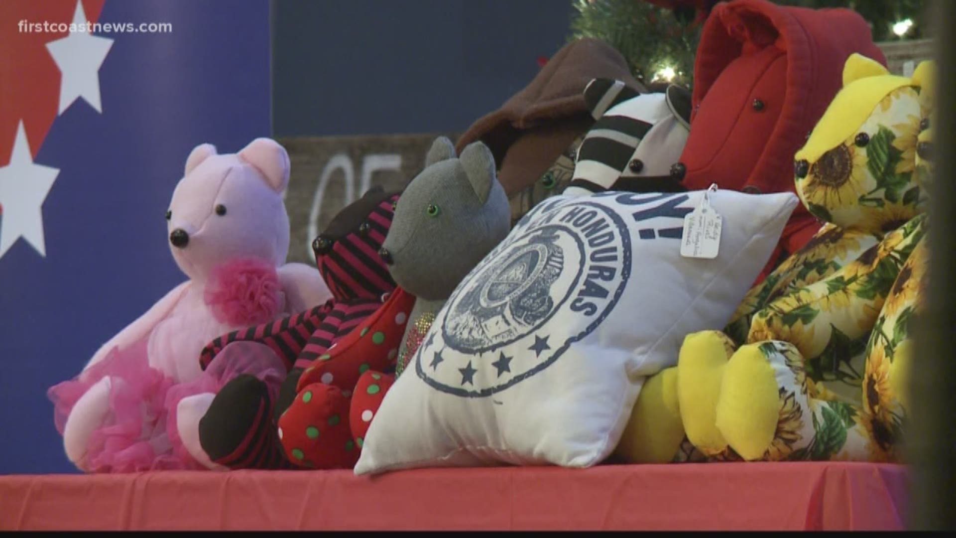 An Orange Park woman helps give closure to families by creating teddy bears out of the clothing of their deceased loved ones.
