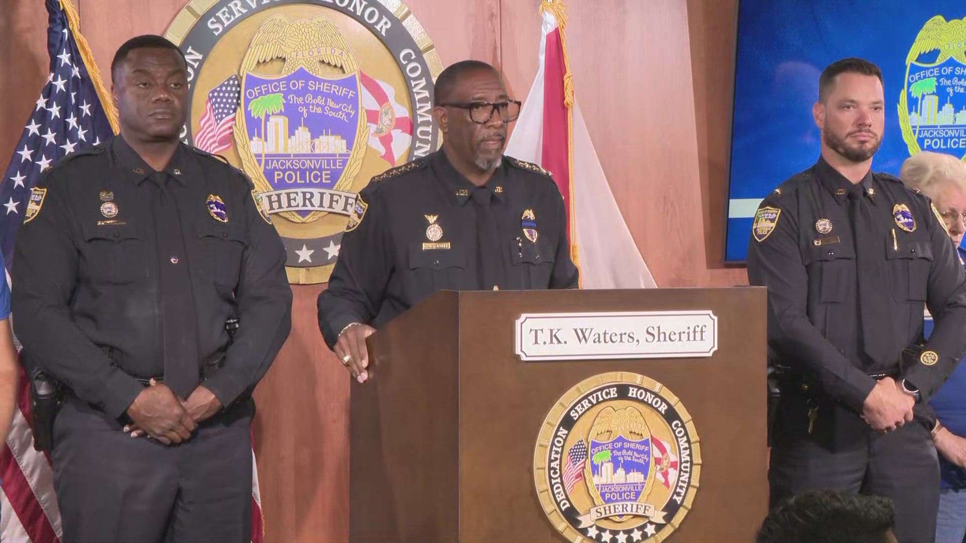 Jacksonville Sheriff T.K. Waters says the drug investigation began after a citizen reported "narcotics activity" concerns at sheriff's watch meeting in February.