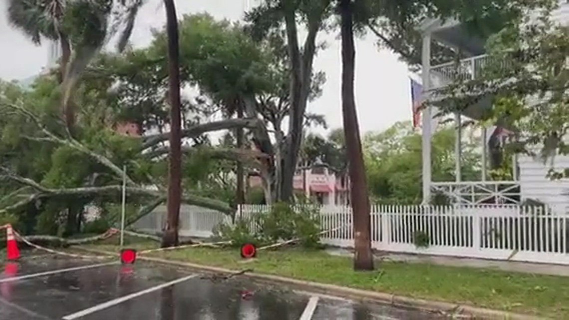 Storm damage in Fernandina Beach, Amelia Island