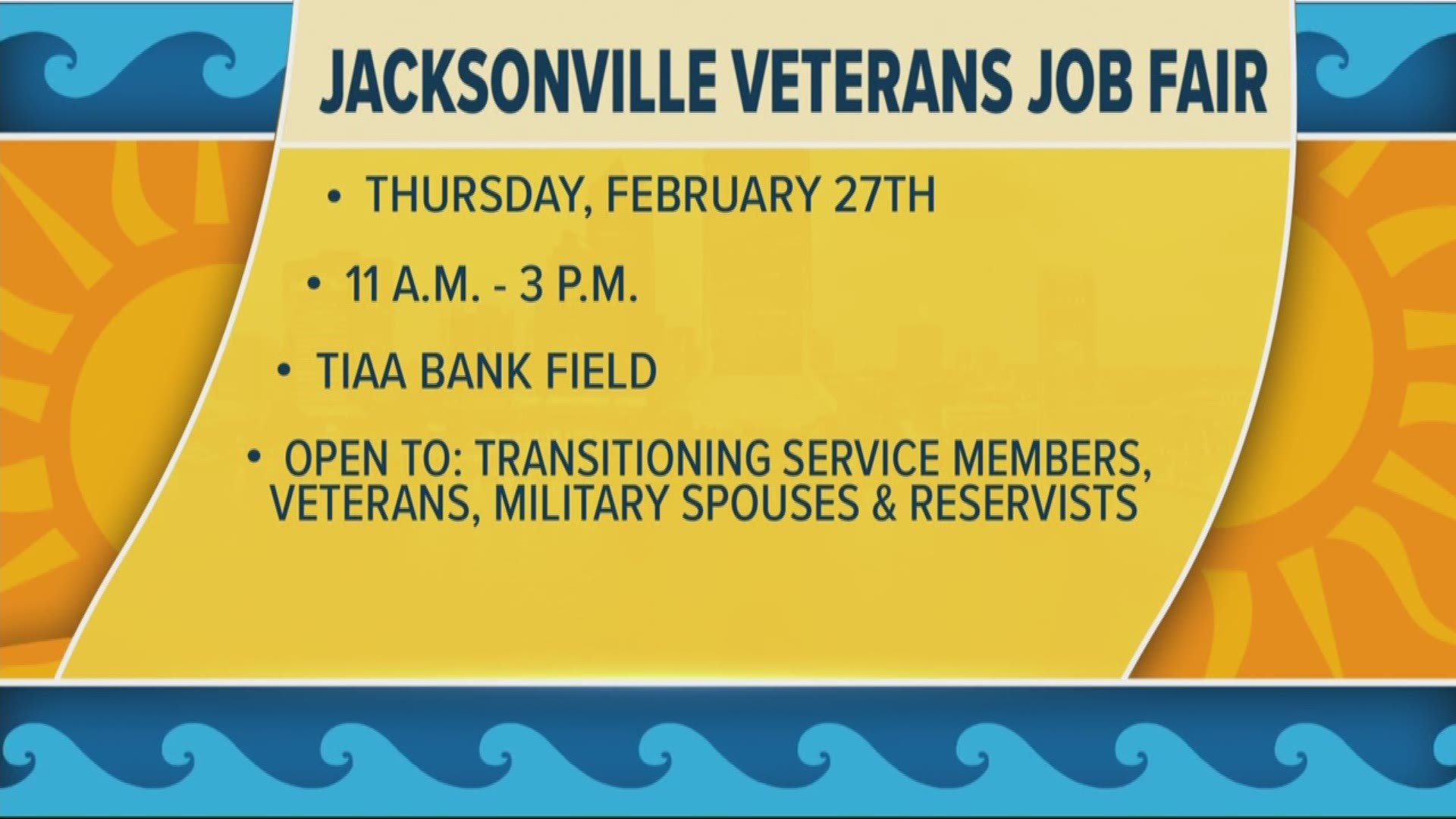 The career fair connects military veterans and spouses with employers!