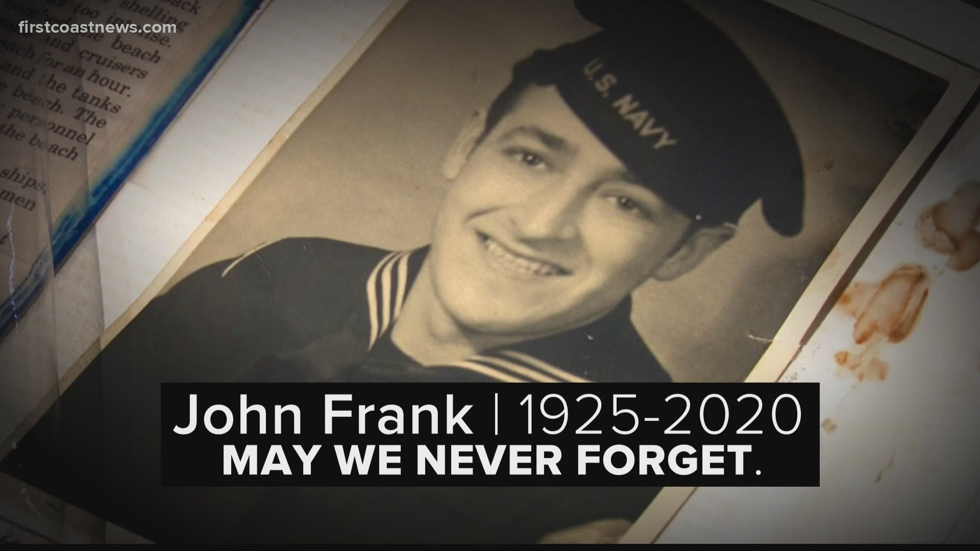 John Frank was just 19 years old when he went onto Omaha Beach for an assignment most of us could never handle.