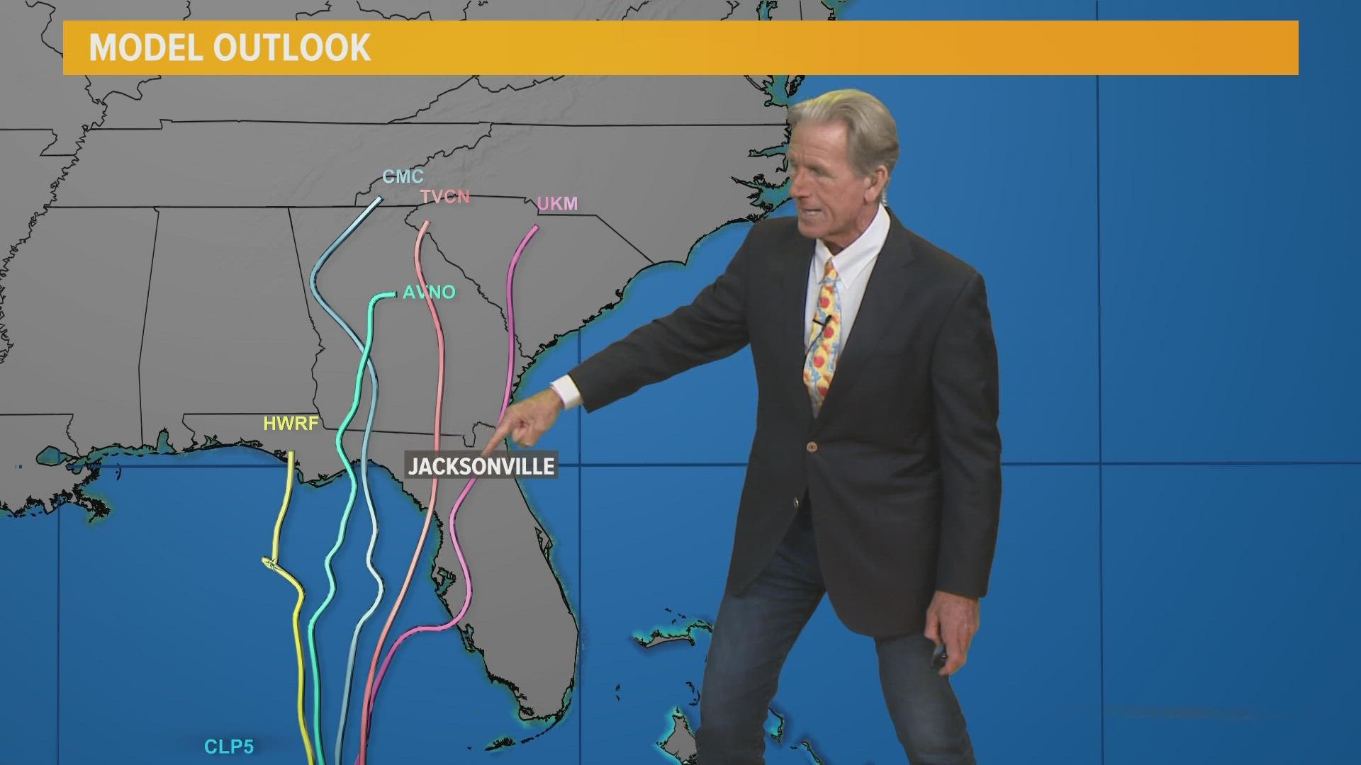 Tim takes a look at the Cone of Concern as Tropical Storm Ian gets closer.