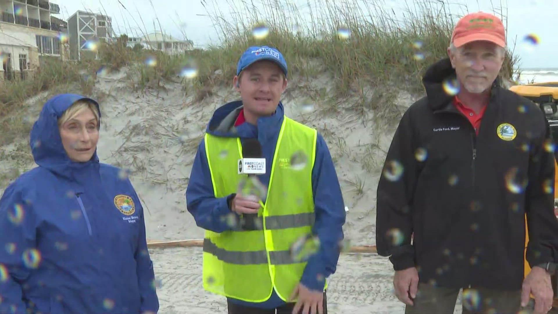 For the first time, officials are installing Tiger Dams on the beaches to protect from storm surges.