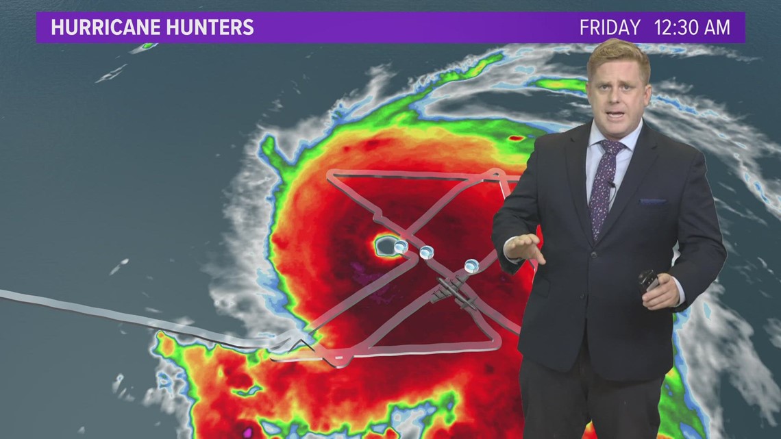 Cat. 4 Hurricane Lee Tracking the trajectory, Hurricane Hunters