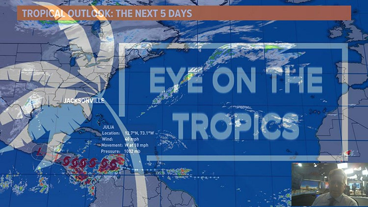 Weekend weather outlook and Tropical Storm Fiona forms