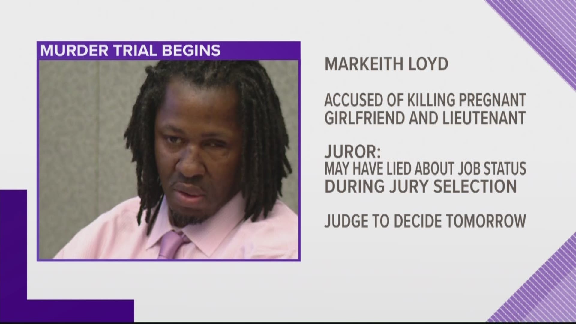 Markeith Loyd is accused of killing his ex-girlfriend, Sade Dixon, as well as Lieutenant Debra Clayton while he was on the run.