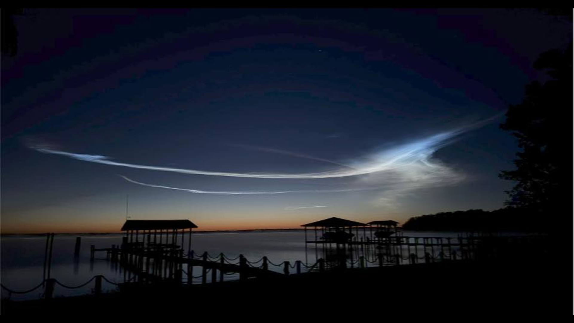 What were those 'glow in the dark' clouds in the sky on the First Coast ...