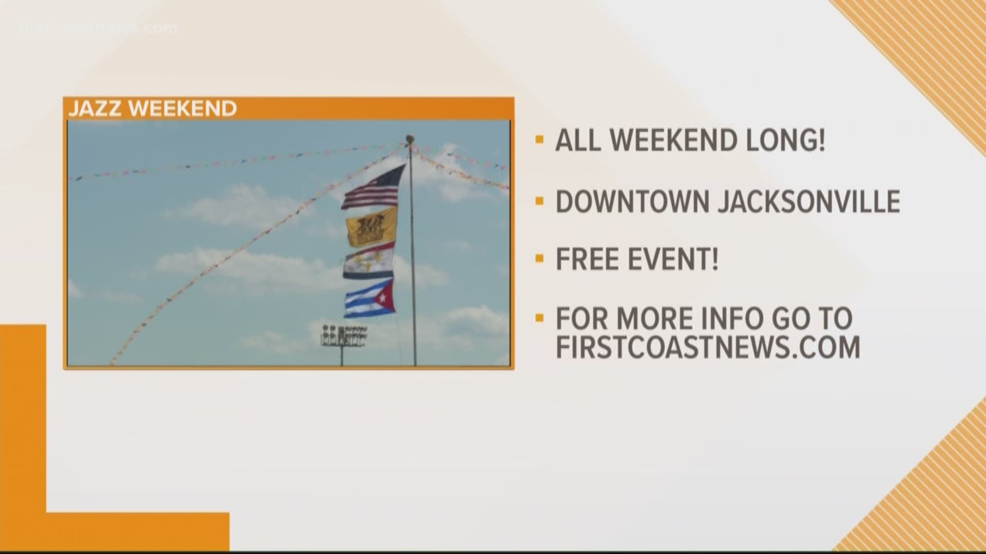 Lots of things going on this weekend on the First Coast.